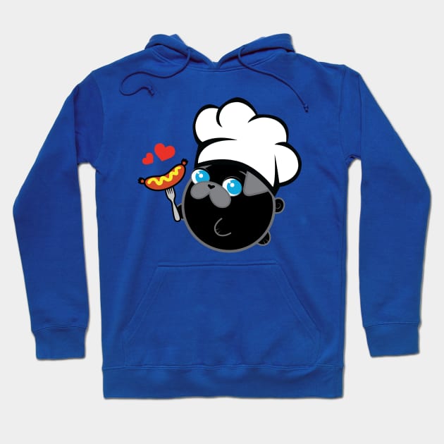 Poopy the Pug Puppy - Father's Day Hoodie by Poopy_And_Doopy